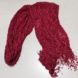 Red and gold light scarf